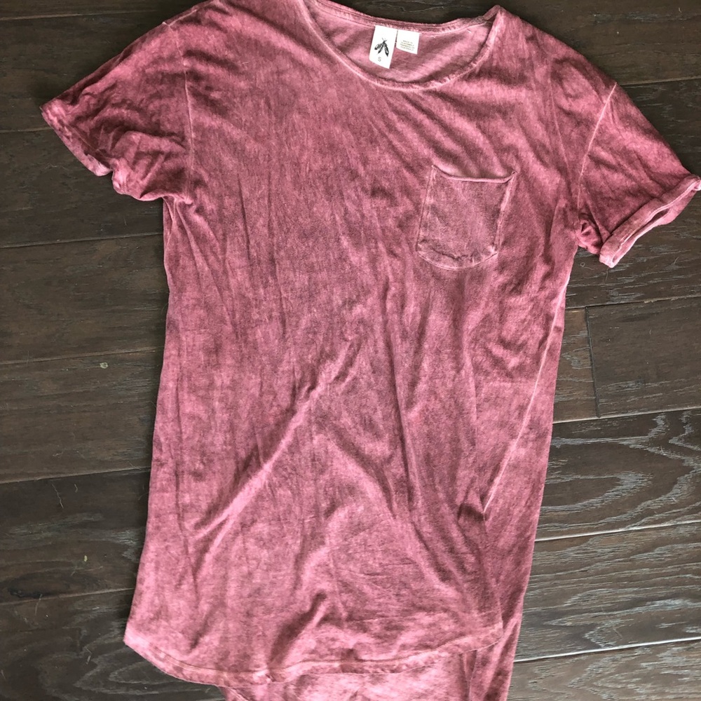 Maroon t-shirt dress